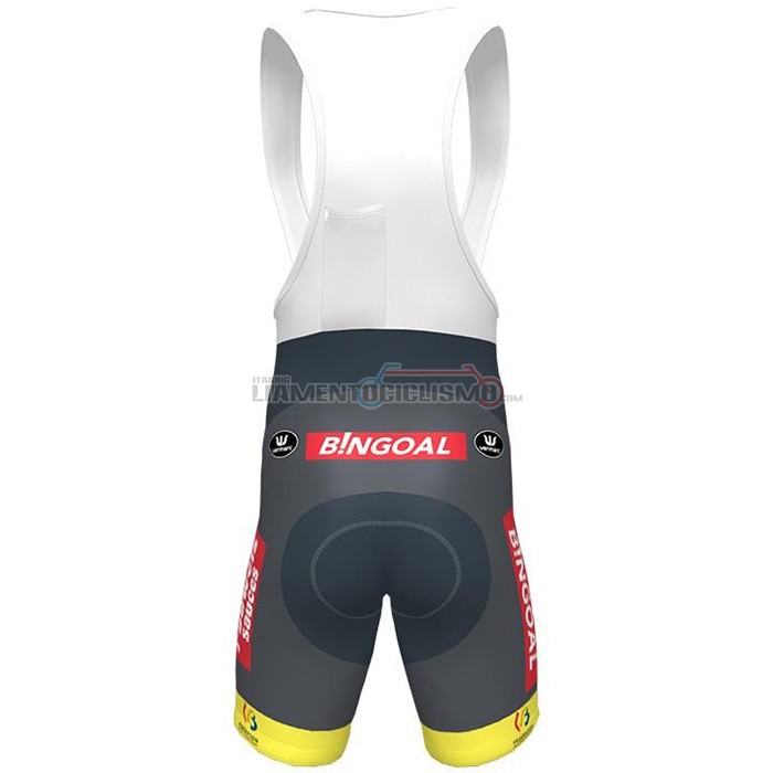 Abbigliamento Ciclismo Wallonie Bruxelles Manica Corta 2021 Giallo